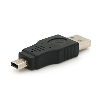 Переходник USB1.1(F) => miniUSB(M), Black, Пакет Voltronic купить в Украине