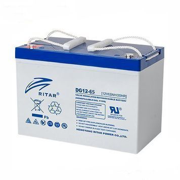 Акумуляторна батарея GEL RITAR DG12-65, Gray Case, 12V 65Ah (350 х 167 х 182) Q1 / 48 Ritar купити в Україні