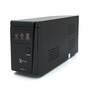 ДБЖ з правильною синусоїдою RITAR RTSW-600NL12 LED (360Вт), 12В, під зовнішній АКБ, Q4 (320*132*210) 4,2 кг (236*85*130) Ritar купити в Україні