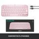 Клавіатура Logitech MX Keys Mini Wireless Illuminated UA Rose (920-010500) Logitech &mdash; фото