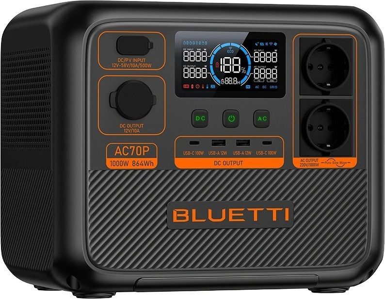Зарядная станция Bluetti AC70P, 864Wh, 1000W, LiFePO4 Bluetti купить в Украине